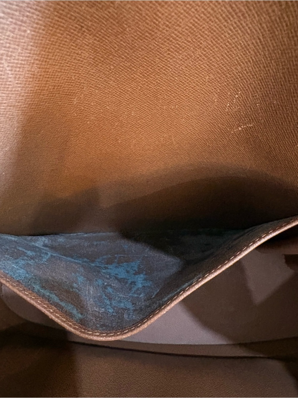 Louis Vuitton Brown Monogram Canvas Tote with Tan Leather Trim - Picture 9 of 13